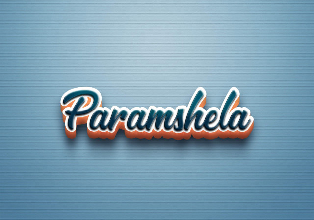 Free photo of Cursive Name DP: Paramshela