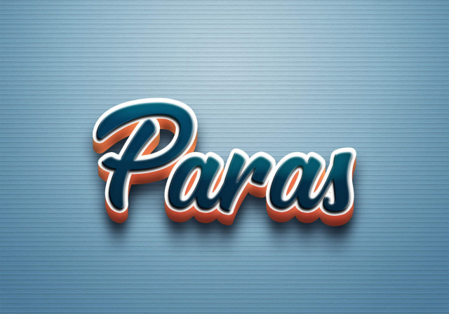 Free photo of Cursive Name DP: Paras