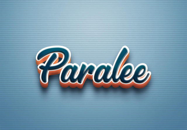 Free photo of Cursive Name DP: Paralee