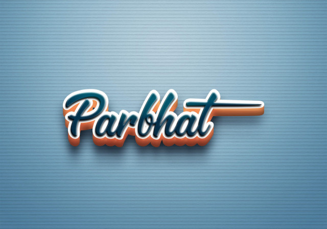 Free photo of Cursive Name DP: Parbhat