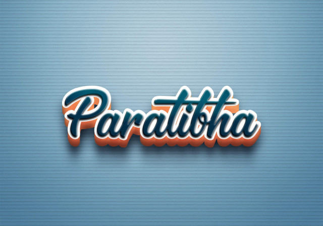 Free photo of Cursive Name DP: Paratibha