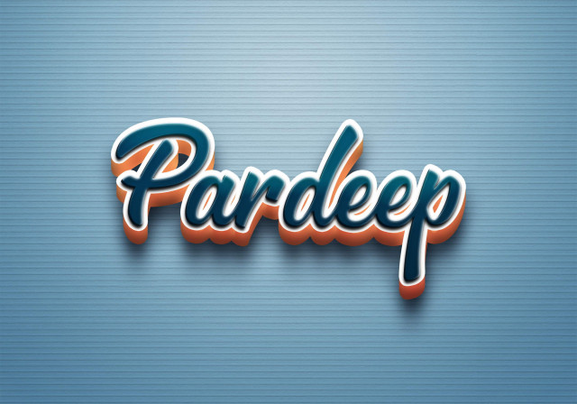 Free photo of Cursive Name DP: Pardeep