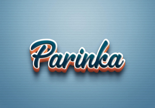 Free photo of Cursive Name DP: Parinka