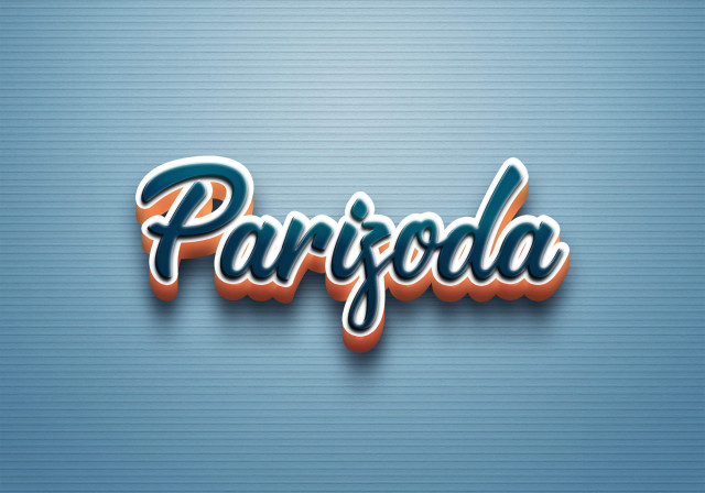 Free photo of Cursive Name DP: Parizoda