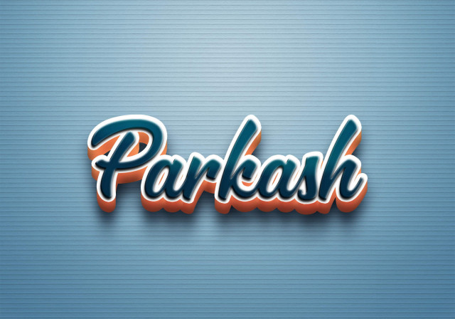 Free photo of Cursive Name DP: Parkash