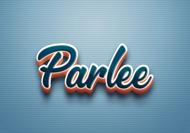 Free photo of Cursive Name DP: Parlee