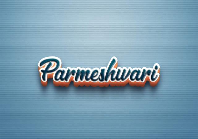 Free photo of Cursive Name DP: Parmeshwari