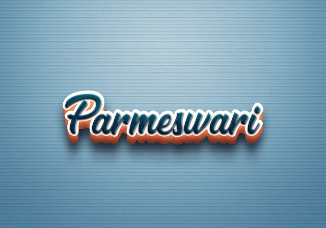 Free photo of Cursive Name DP: Parmeswari