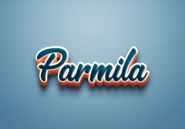 Free photo of Cursive Name DP: Parmila