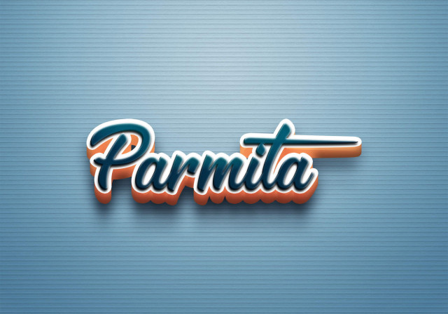 Free photo of Cursive Name DP: Parmita