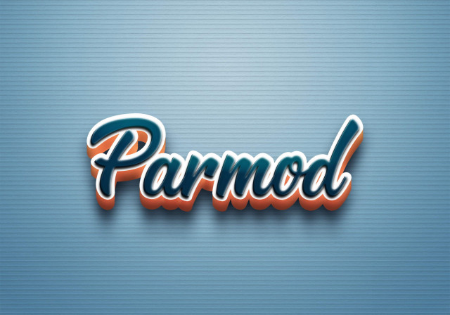 Free photo of Cursive Name DP: Parmod