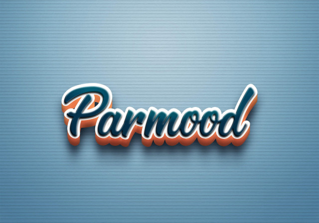 Free photo of Cursive Name DP: Parmood