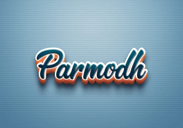 Free photo of Cursive Name DP: Parmodh