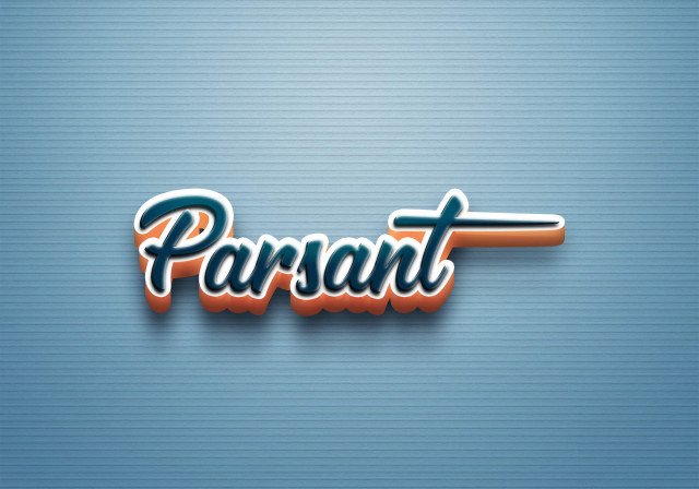 Free photo of Cursive Name DP: Parsant