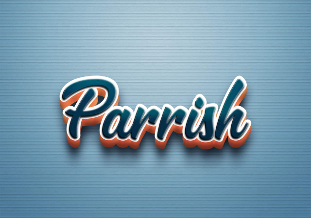 Free photo of Cursive Name DP: Parrish