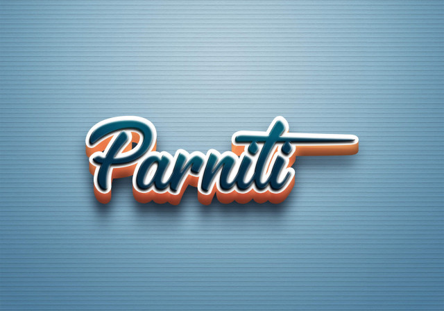Free photo of Cursive Name DP: Parniti
