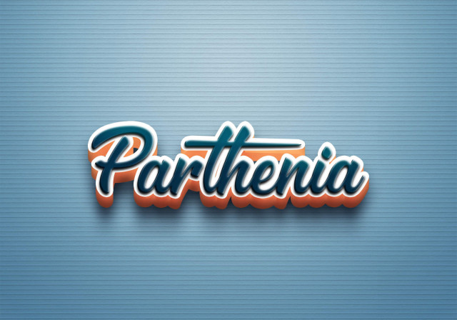 Free photo of Cursive Name DP: Parthenia