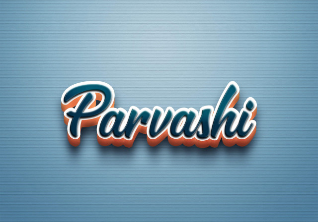 Free photo of Cursive Name DP: Parvashi