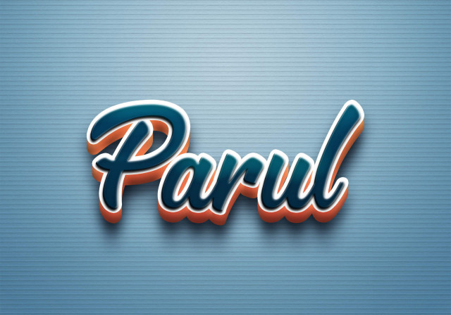 Free photo of Cursive Name DP: Parul