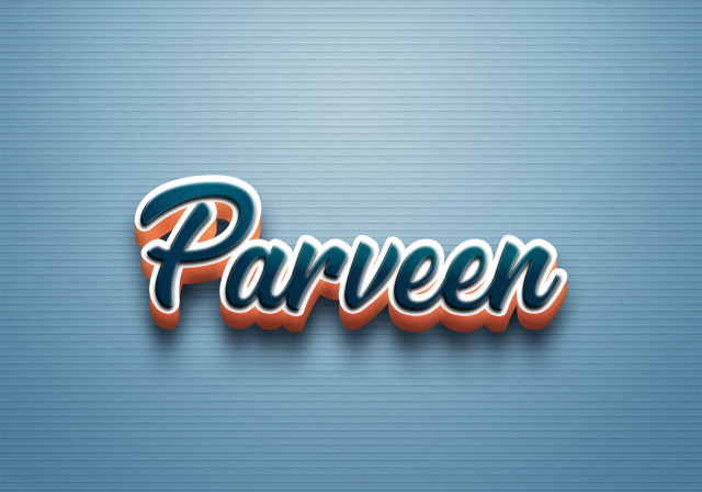 Free photo of Cursive Name DP: Parveen
