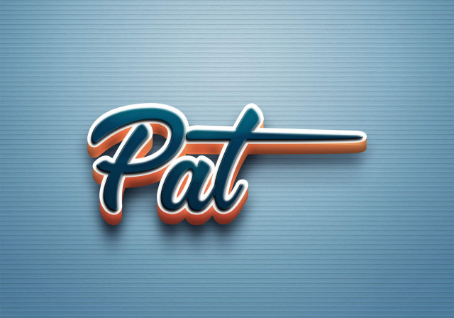 Free photo of Cursive Name DP: Pat