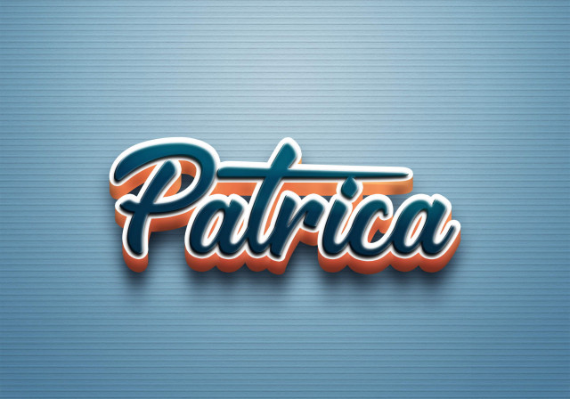 Free photo of Cursive Name DP: Patrica