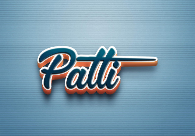 Free photo of Cursive Name DP: Patti