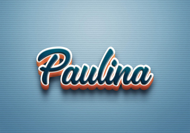 Free photo of Cursive Name DP: Paulina