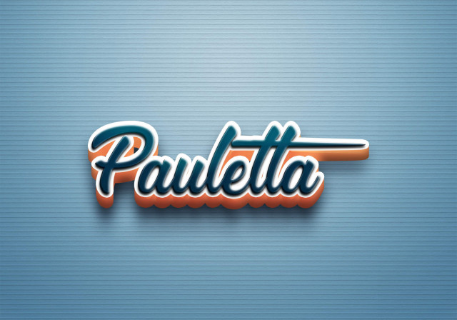 Free photo of Cursive Name DP: Pauletta
