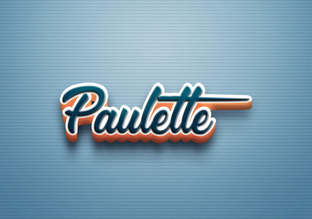 Free photo of Cursive Name DP: Paulette