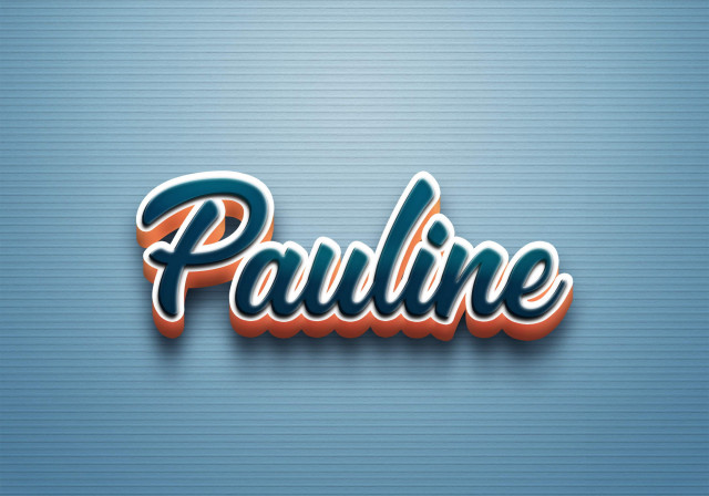 Free photo of Cursive Name DP: Pauline