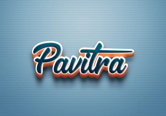 Free photo of Cursive Name DP: Pavitra