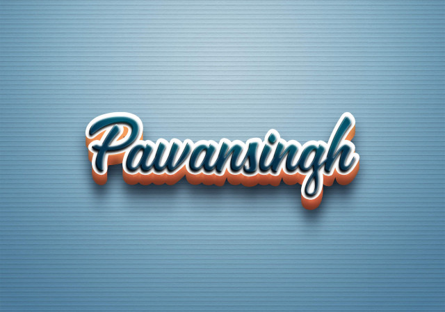 Free photo of Cursive Name DP: Pawansingh