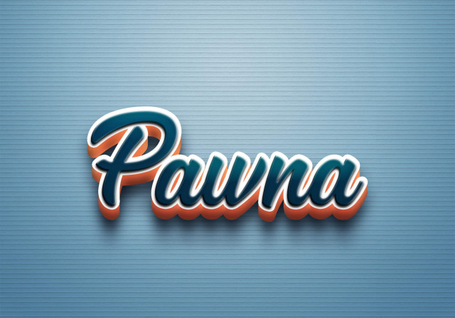 Free photo of Cursive Name DP: Pawna