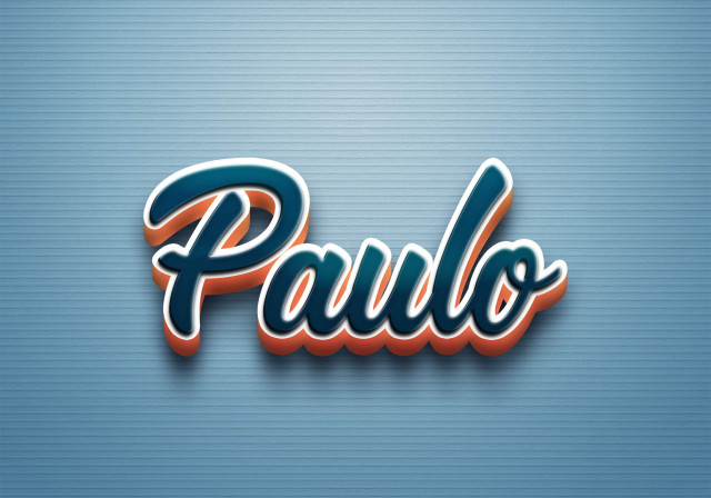 Free photo of Cursive Name DP: Paulo