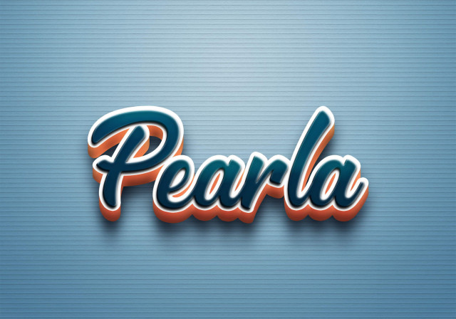 Free photo of Cursive Name DP: Pearla