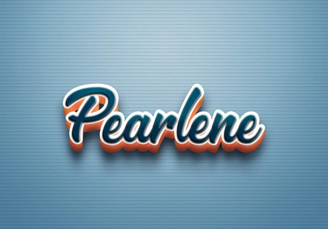 Free photo of Cursive Name DP: Pearlene