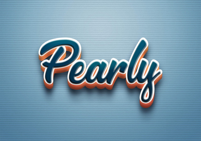 Free photo of Cursive Name DP: Pearly