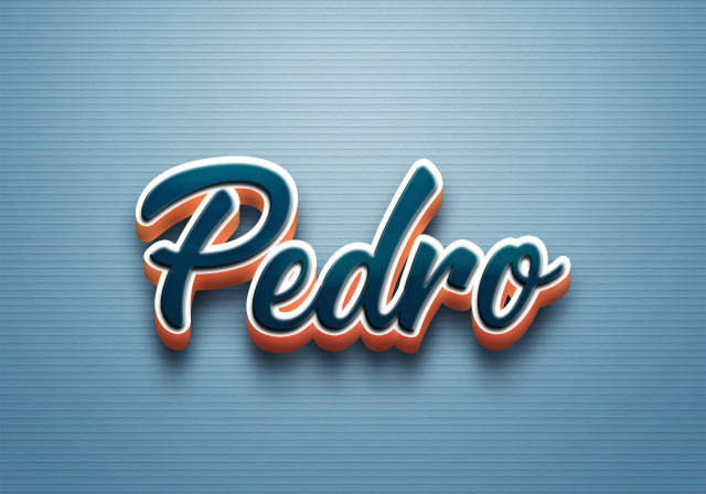 Free photo of Cursive Name DP: Pedro