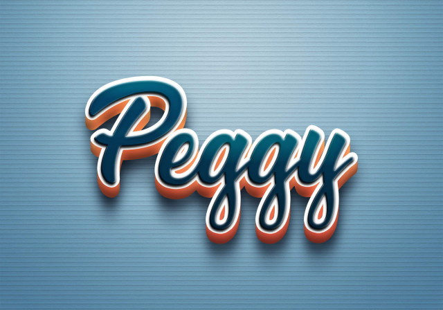 Free photo of Cursive Name DP: Peggy