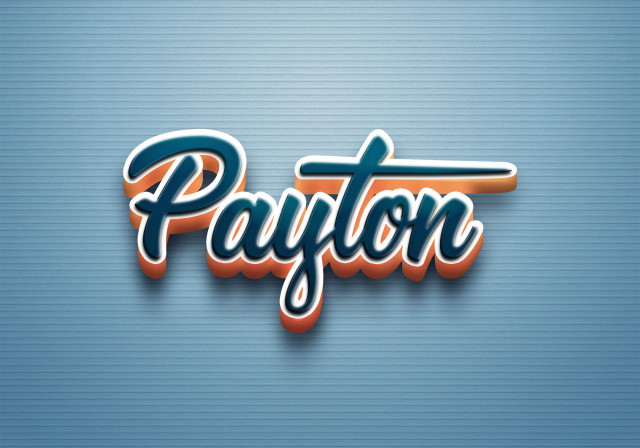 Free photo of Cursive Name DP: Payton