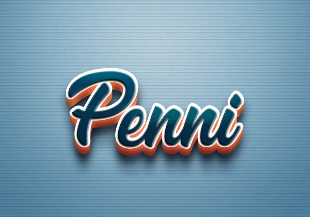 Free photo of Cursive Name DP: Penni