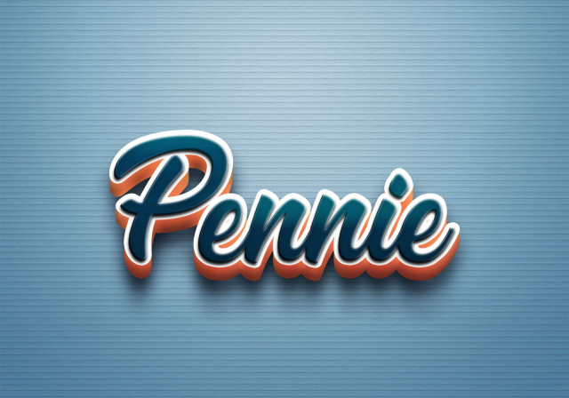 Free photo of Cursive Name DP: Pennie