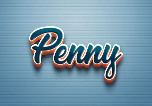 Free photo of Cursive Name DP: Penny