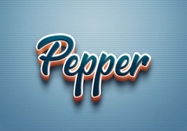 Free photo of Cursive Name DP: Pepper