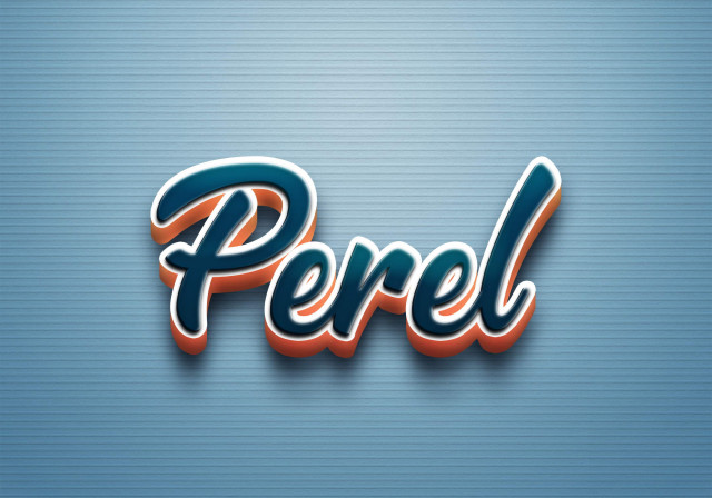 Free photo of Cursive Name DP: Perel