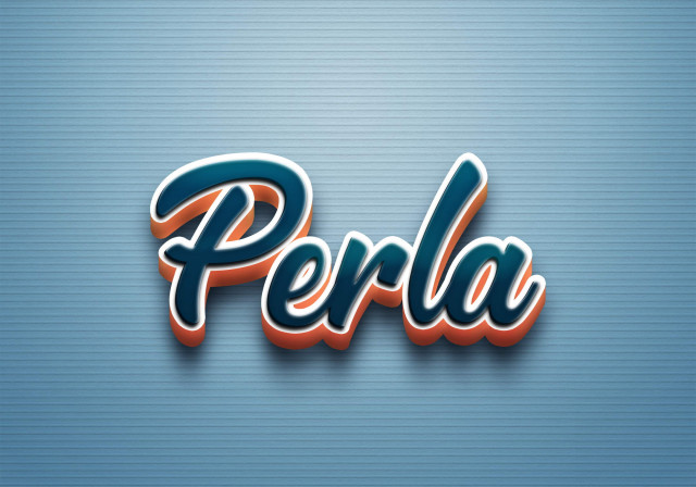 Free photo of Cursive Name DP: Perla