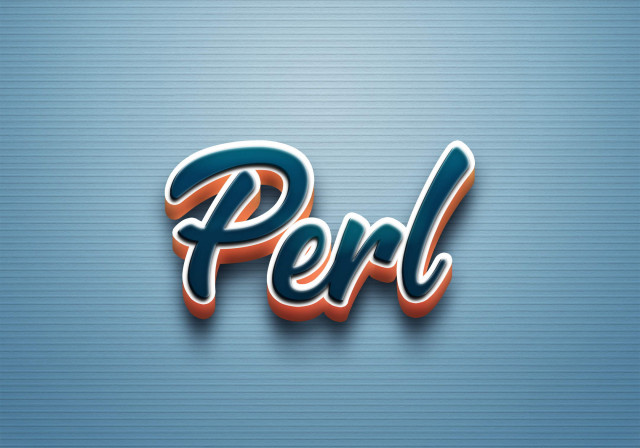 Free photo of Cursive Name DP: Perl