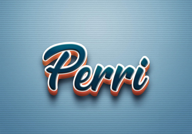 Free photo of Cursive Name DP: Perri