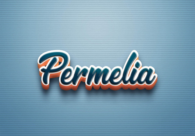 Free photo of Cursive Name DP: Permelia